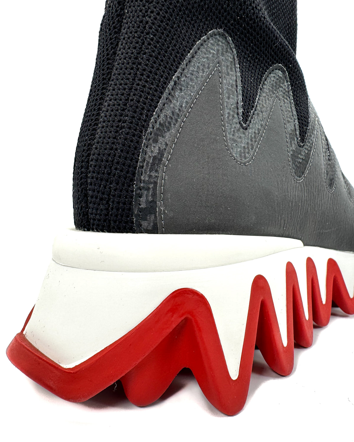 Christian Louboutin Calzado Sharky Sock Flat Black (woman) · Premium Avenue