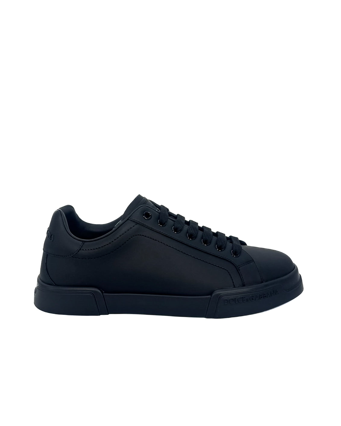 Dolce & Gabbana Calzado Sneaker Portofino In Vitello Nero · Premium Avenue