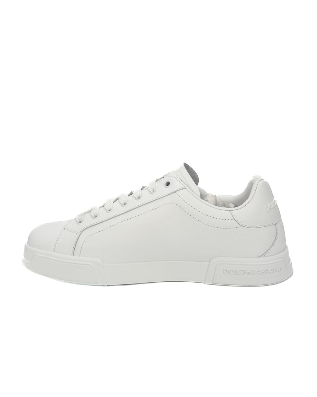 Dolce & Gabbana Calzado Sneaker Portofino In Vitello Bianco Ottico · Premium Avenue