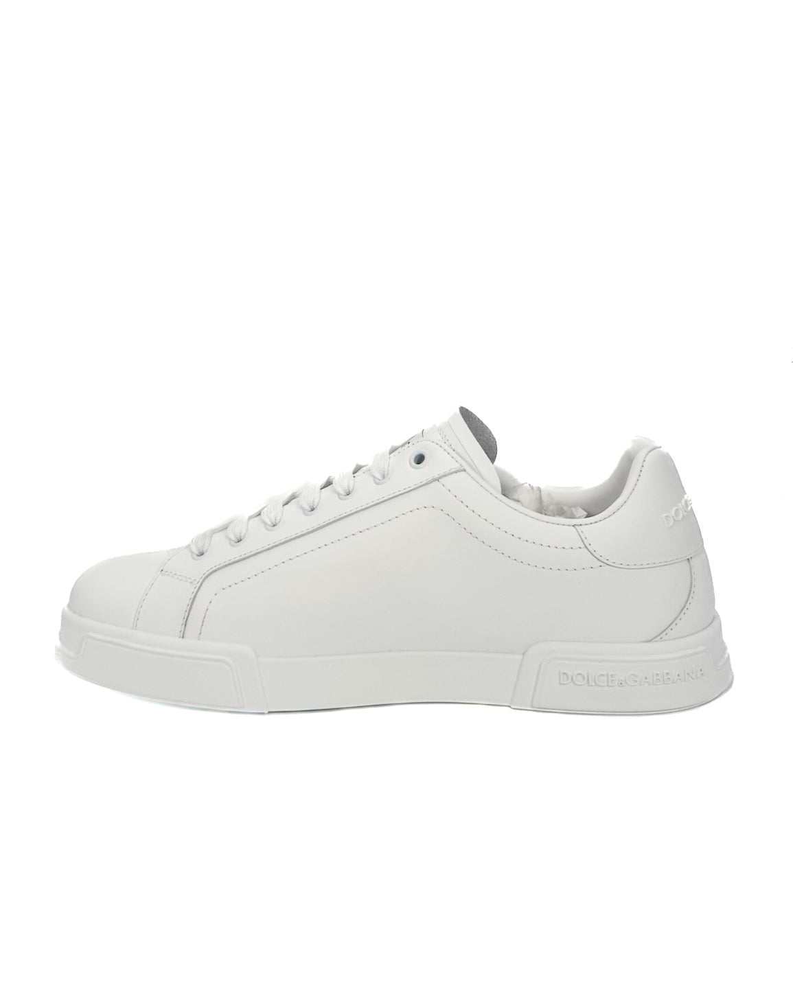 Dolce & Gabbana Calzado Sneaker Portofino In Vitello Bianco Ottico · Premium Avenue