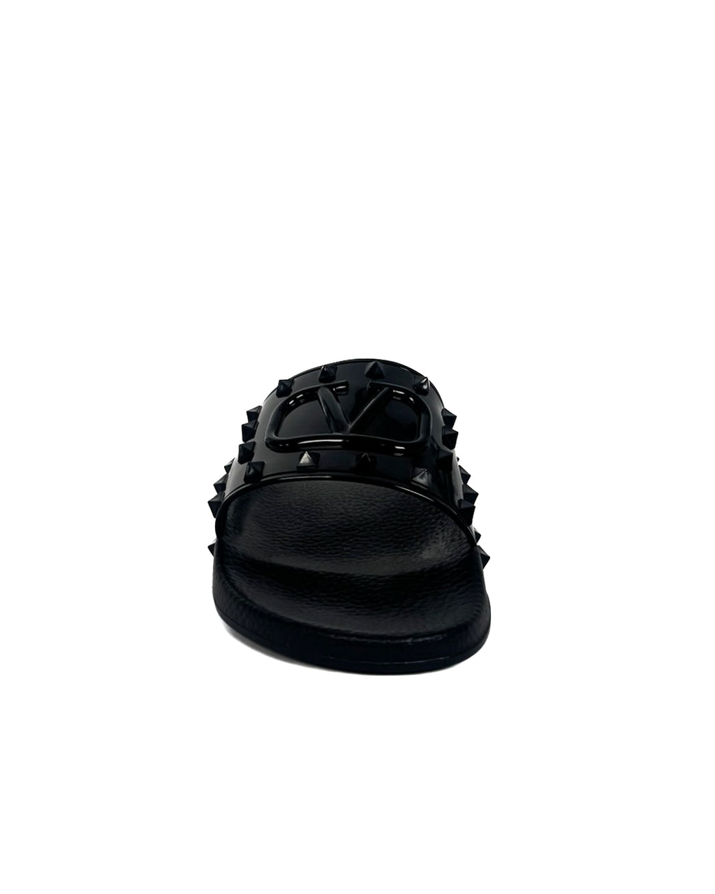 Valentino Calzado Summer Vlogo Signature Silder Black · Premium Avenue