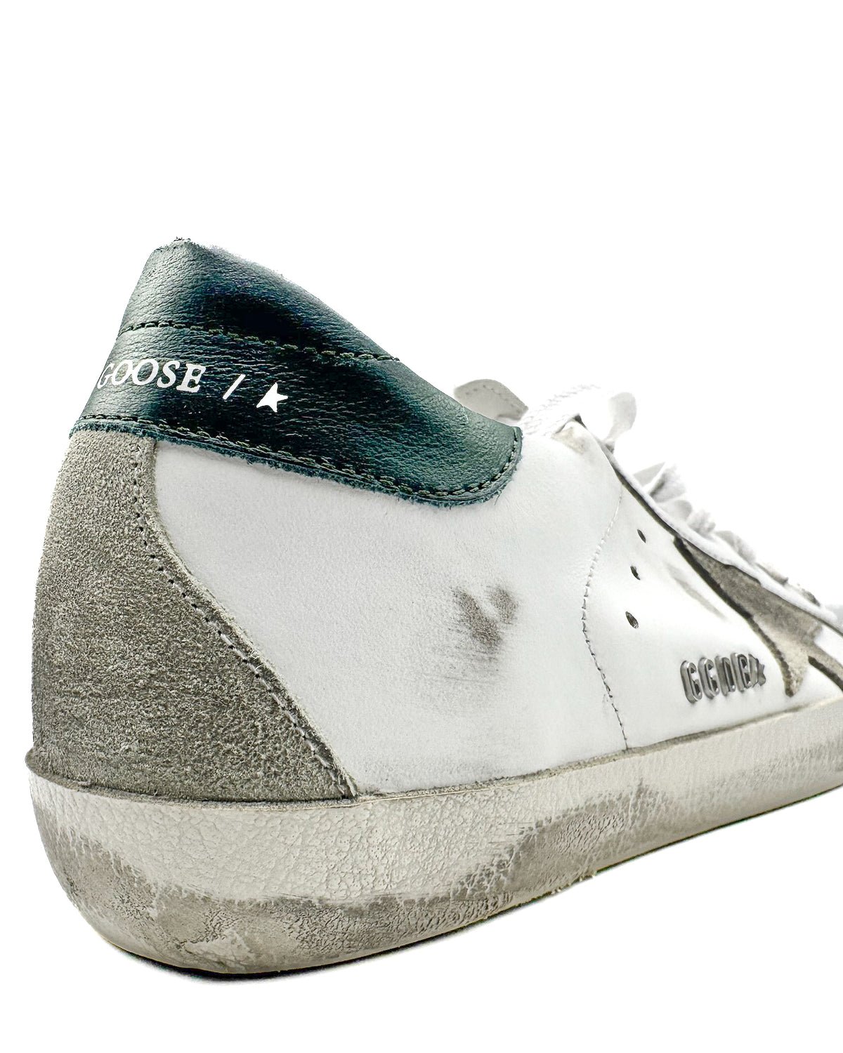 Golden Goose Calzado Super Star White/Dark Green · Premium Avenue