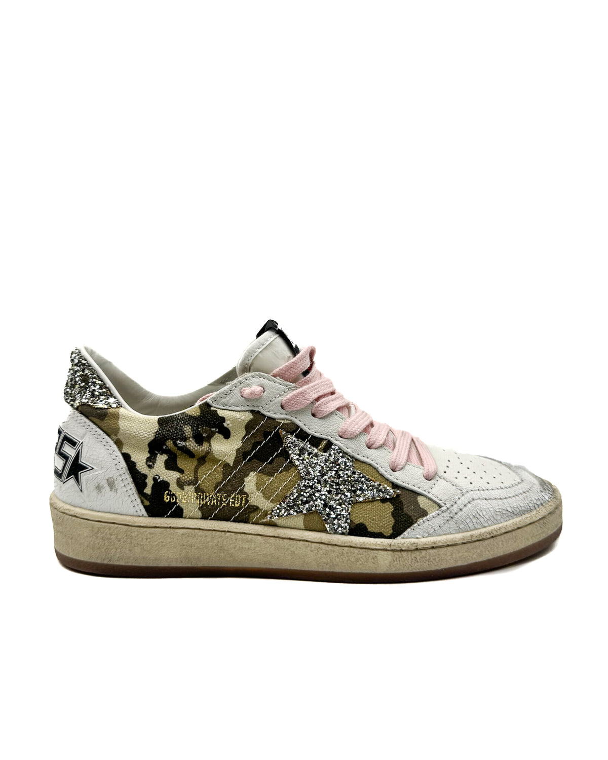 Golden Goose Calzado Ball Star White/Camouflage/Sil · Premium Avenue