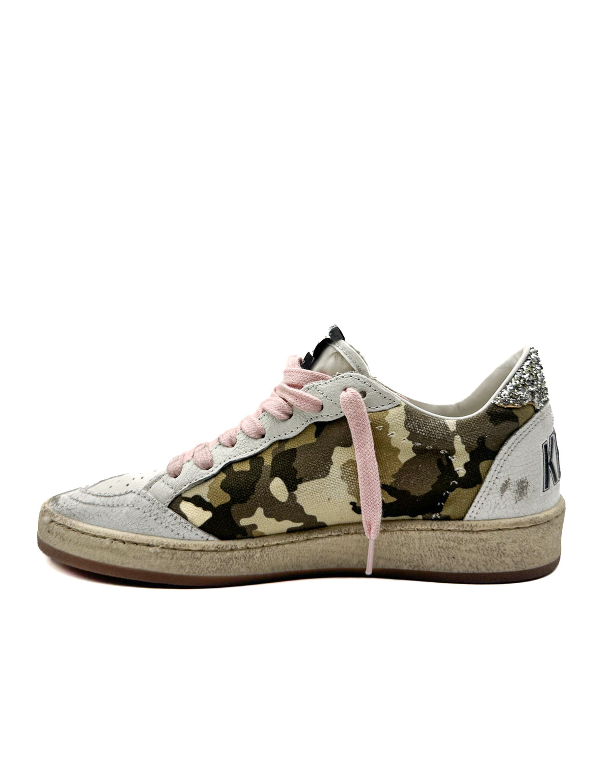 Golden Goose Calzado Ball Star White/Camouflage/Sil · Premium Avenue