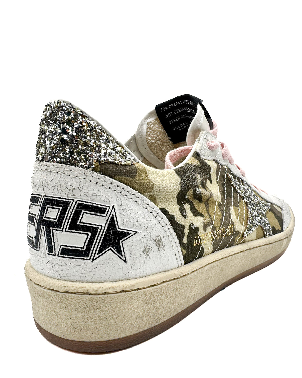 Golden Goose Calzado Ball Star White/Camouflage/Sil · Premium Avenue
