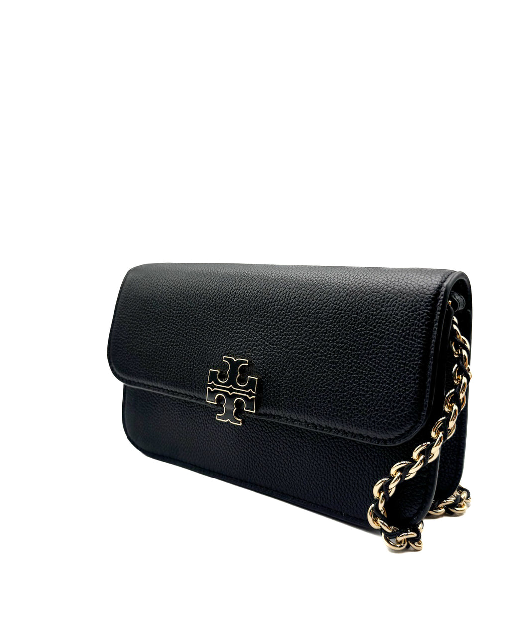 Tory Burch Bolsa Britten Chain Wallet Wristlet Black · Premium Avenue