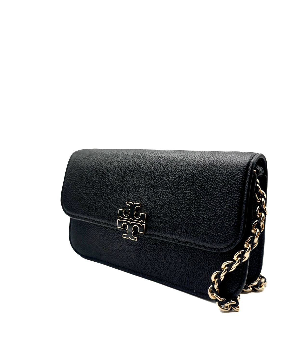 Tory Burch Bolsa Britten Chain Wallet Wristlet Black · Premium Avenue