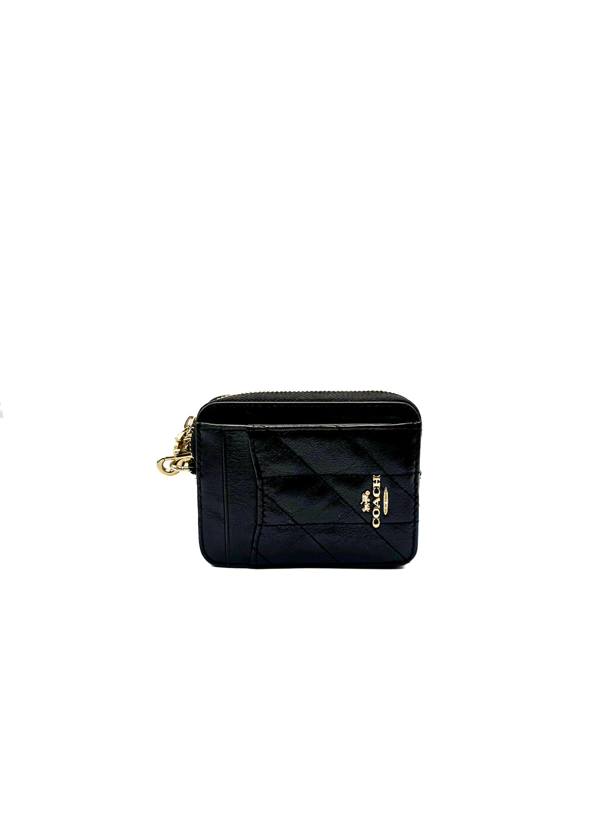 Coach Accesorio Rfb Zip Cc Glossy Black · Premium Avenue