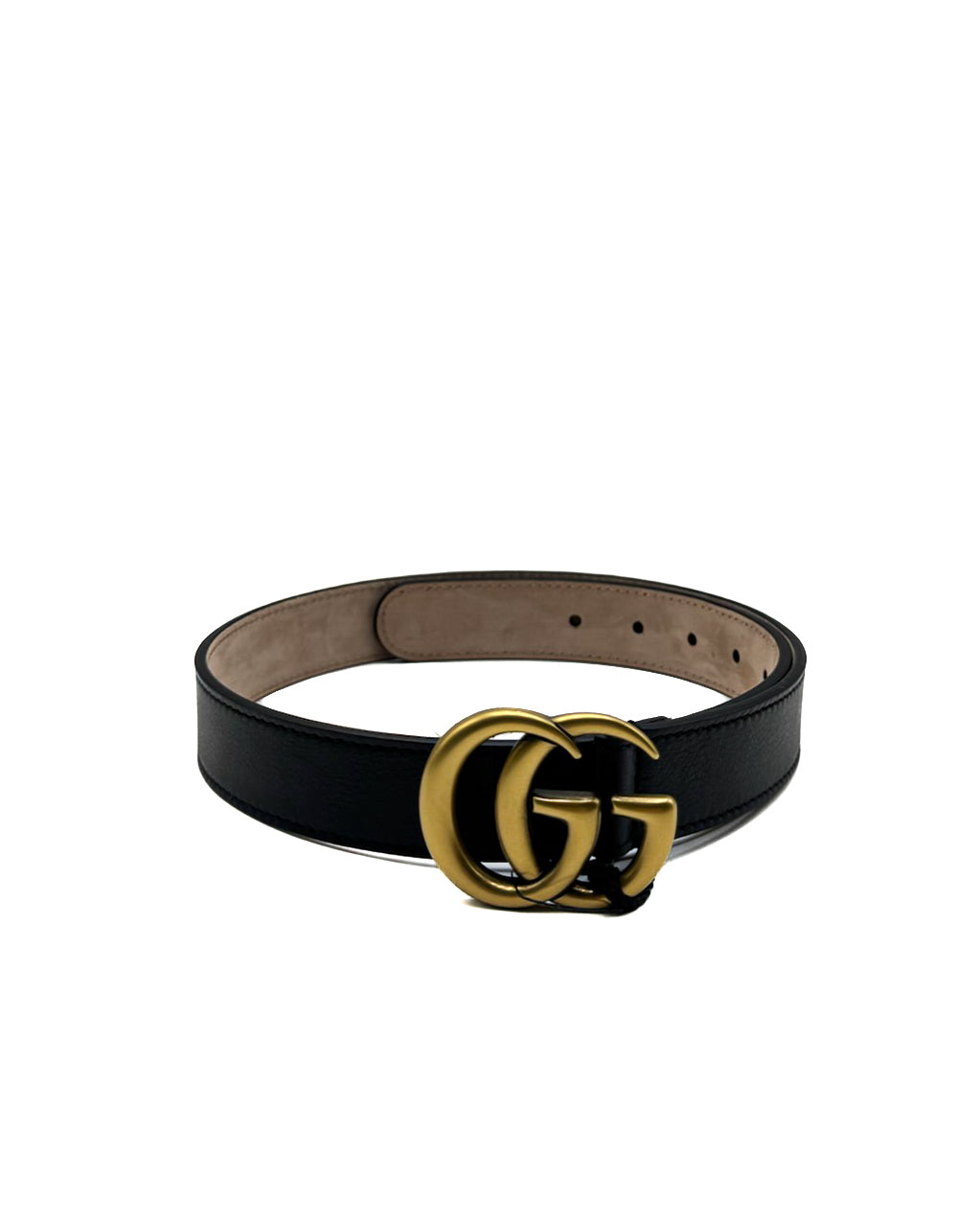 Gucci Accesorio J G Belt Leather Gold/Black · Premium Avenue