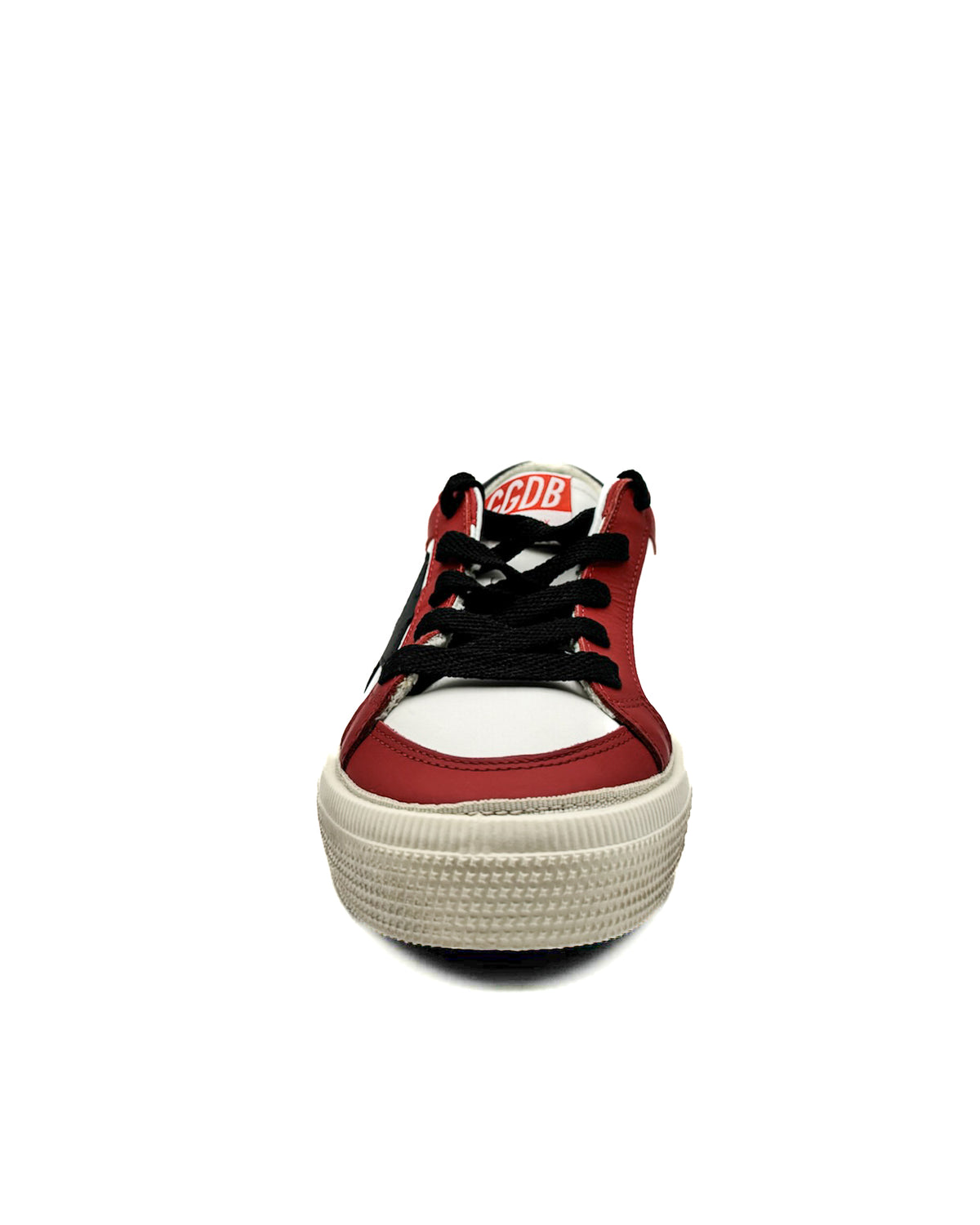 Golden Goose Calzado May With Double Quarter And Toe White/Strawberry Red/Black · Premium Avenue