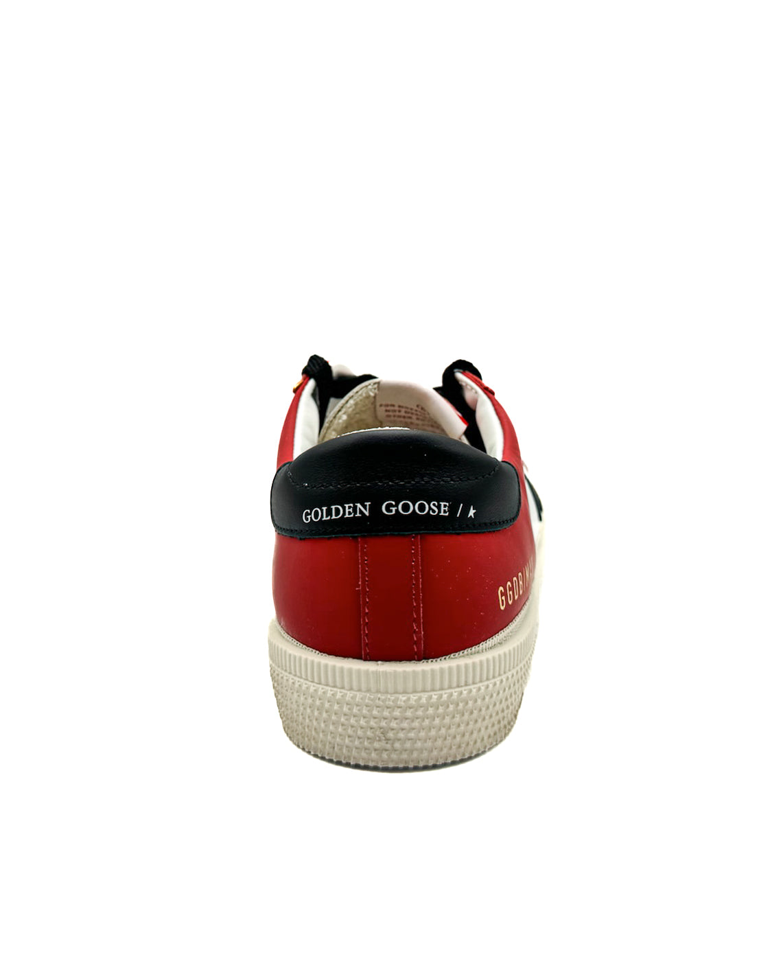 Golden Goose Calzado May With Double Quarter And Toe White/Strawberry Red/Black · Premium Avenue