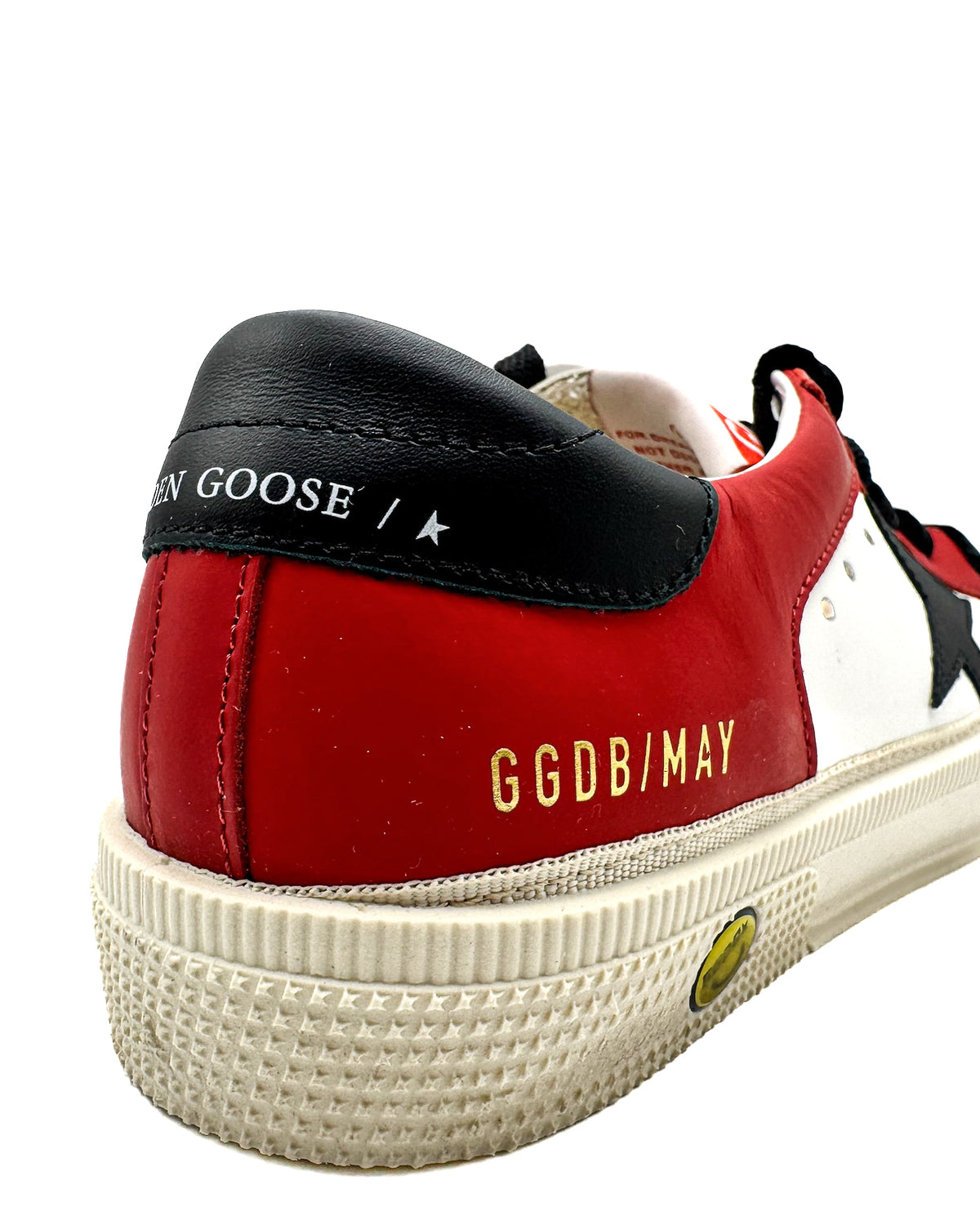 Golden Goose Calzado May With Double Quarter And Toe White/Strawberry Red/Black · Premium Avenue