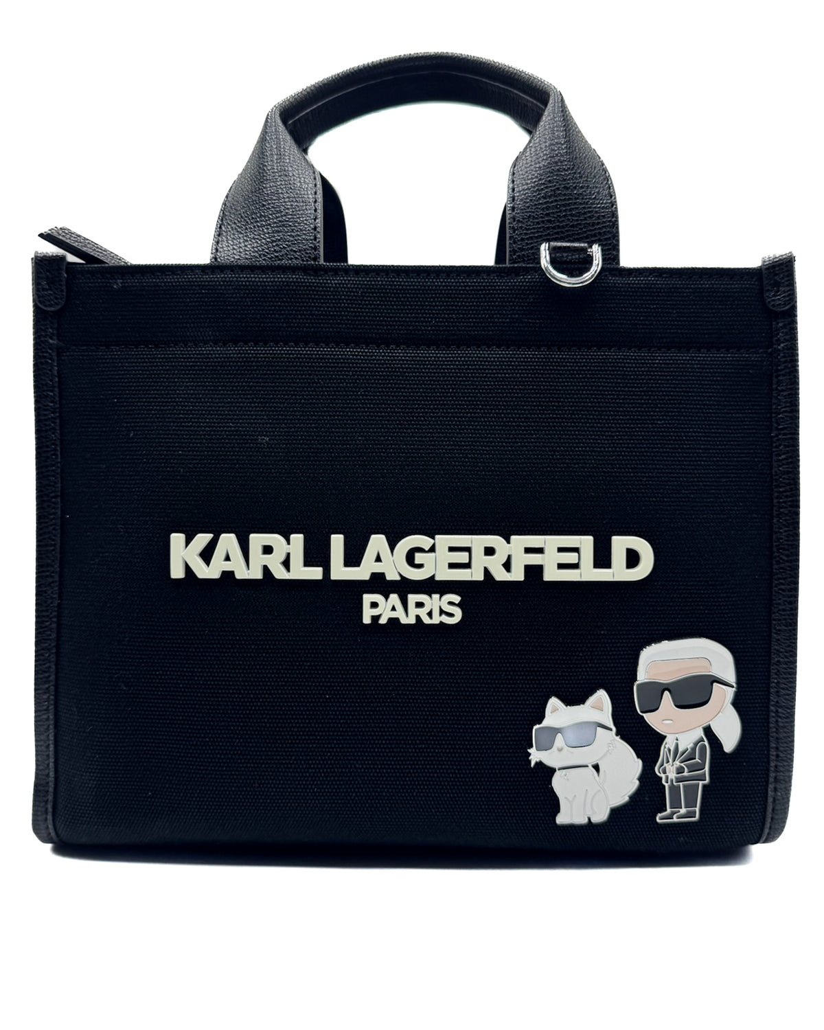 Karl Lagerfeld Bolsa Satchel Bag Black/White · Premium Avenue