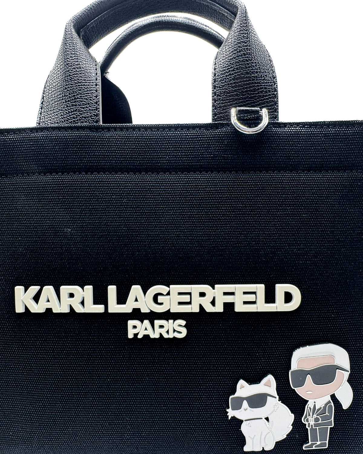 Karl Lagerfeld Bolsa Satchel Bag Black/White · Premium Avenue