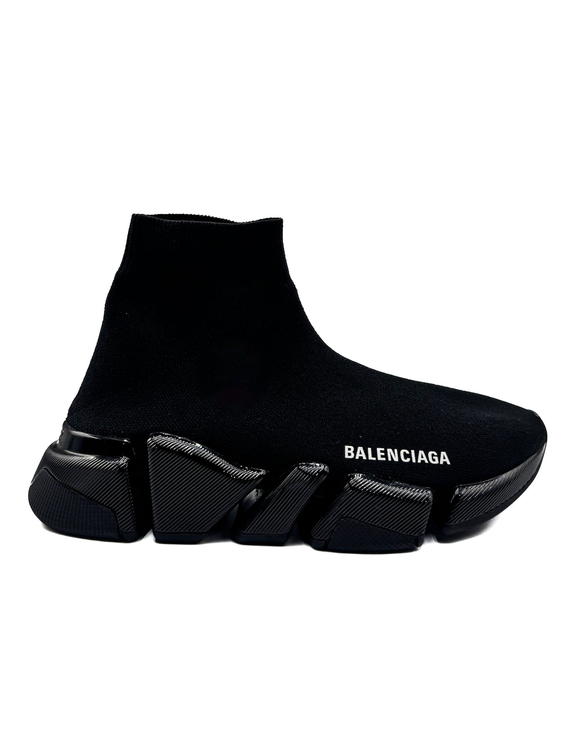 Balenciaga Calzado Speed 2.0 Knit Shiny Sole (woman) Black · Premium Avenue