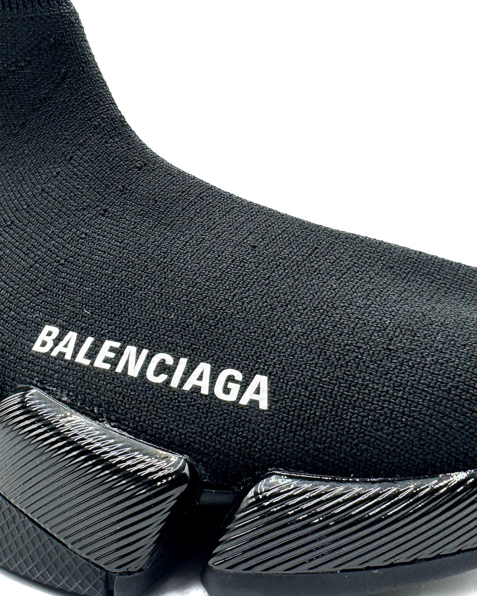 Balenciaga Calzado Speed 2.0 Knit Shiny Sole (woman) Black · Premium Avenue