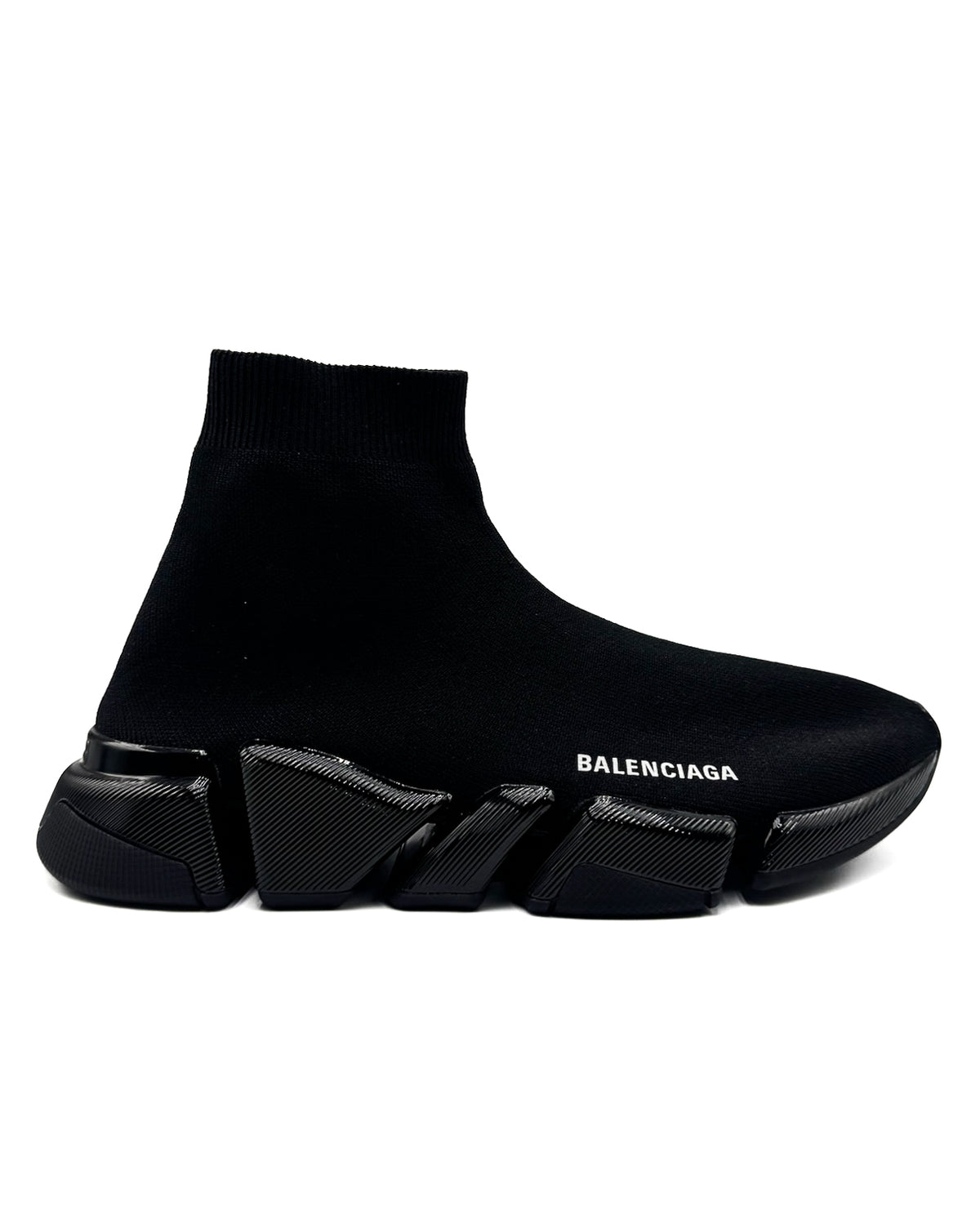 Balenciaga Calzado Speed 2.0 Knit Shiny Sole (men) Black · Premium Avenue
