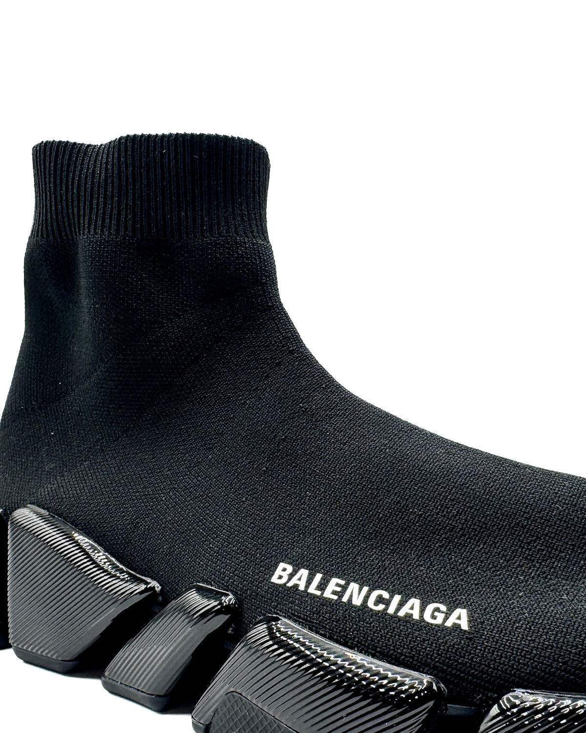 Balenciaga Calzado Speed 2.0 Knit Shiny Sole (men) Black · Premium Avenue