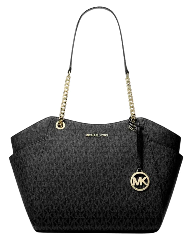 MICHAEL KORS - LG CHAIN SHLDR TOTE BLACK