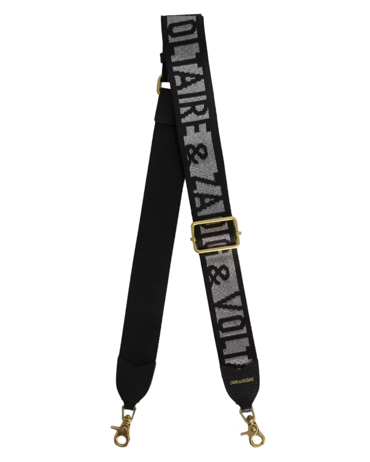 ZADIG & VOLTAIRE - STRAP GLITTER NOIR SILVER