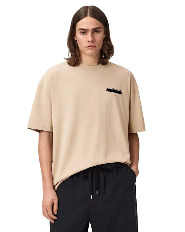 ALL SAINTS - REDACT SS CREW SUNSET BROWN