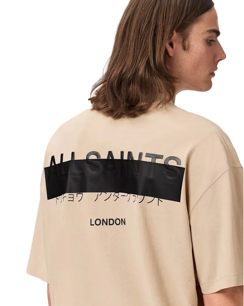ALL SAINTS - REDACT SS CREW SUNSET BROWN