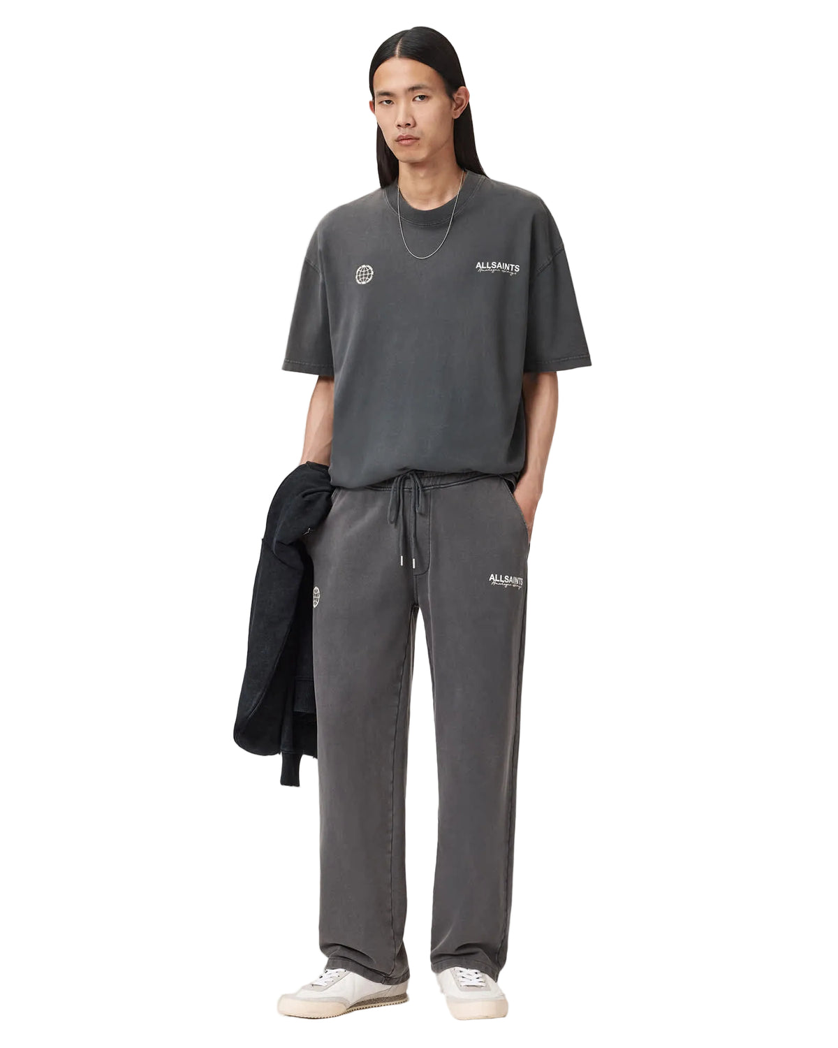 AllSaints Emblem Washed Black · espalda · Premium Avenue