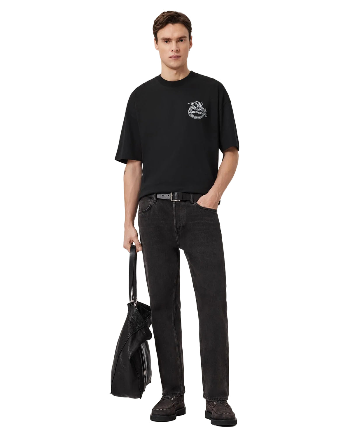 AllSaints Terra Jet Black · detalle · Premium Avenue