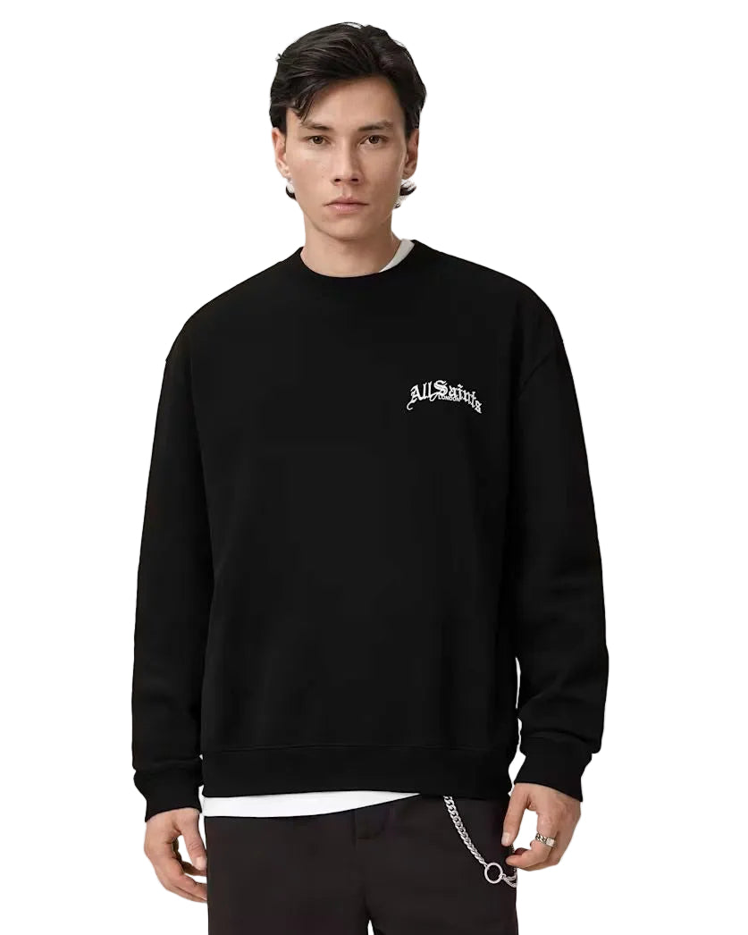 ALL SAINTS - DESCENT CREW WASHED BLACK