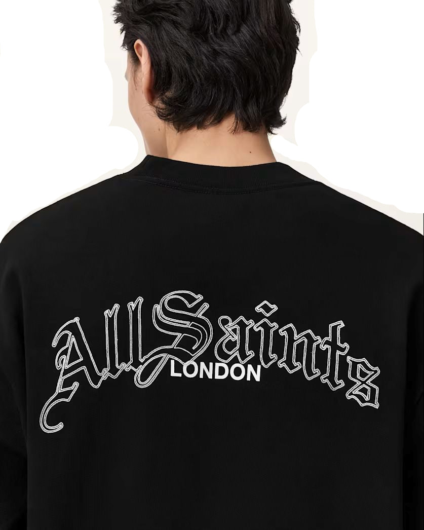ALL SAINTS - DESCENT CREW WASHED BLACK