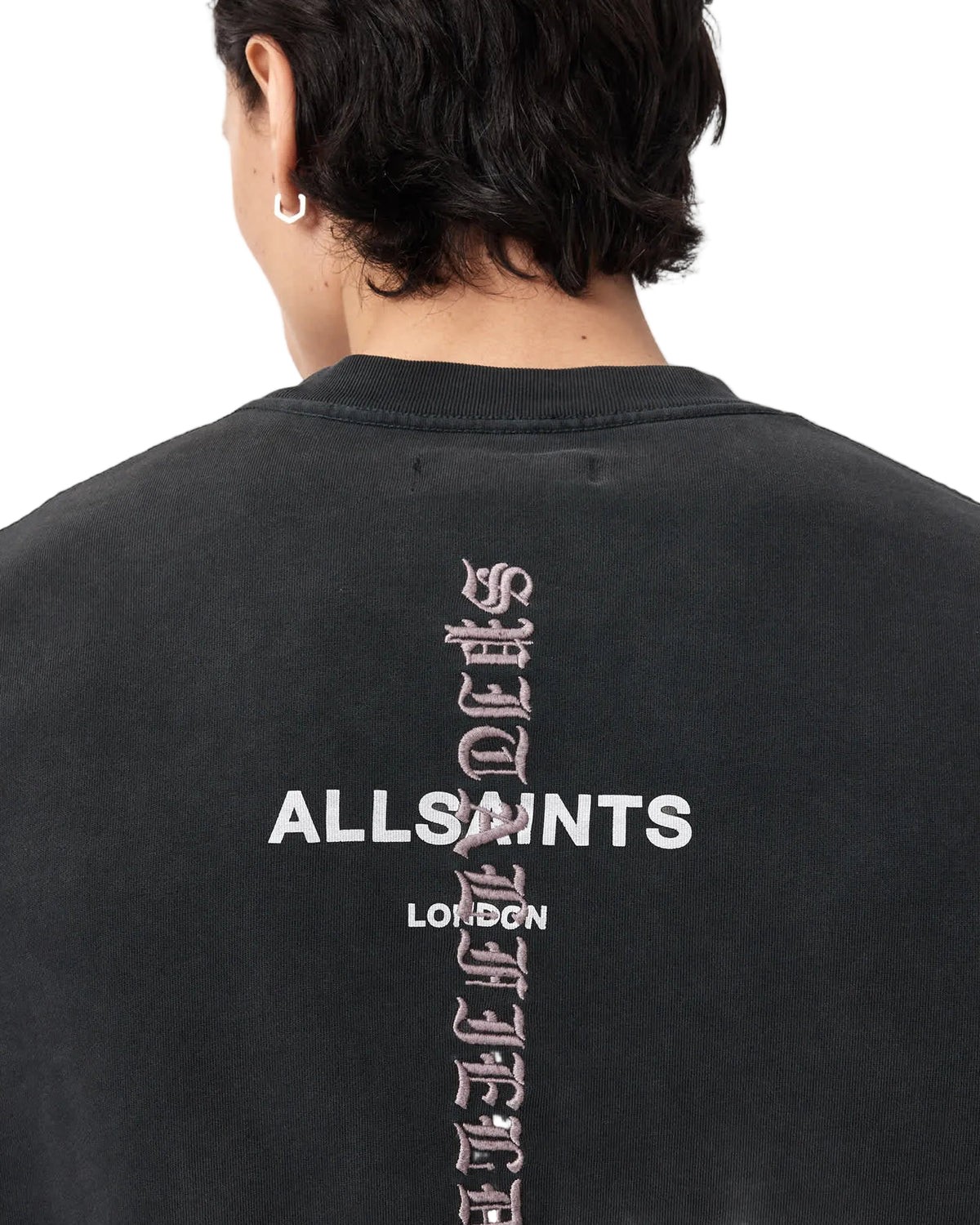 AllSaints Knox Washed Black · espalda · Premium Avenue