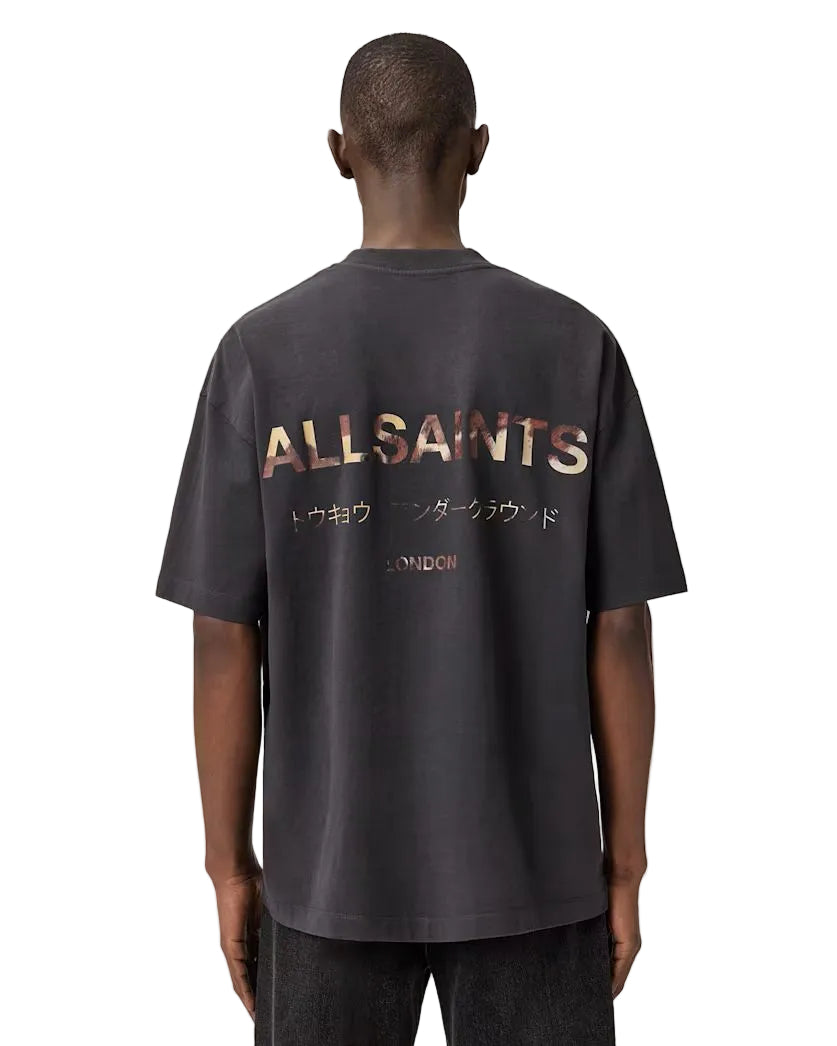ALL SAINTS - UNDERGROUND SS CREW WSHED BLACK/DAKOTA