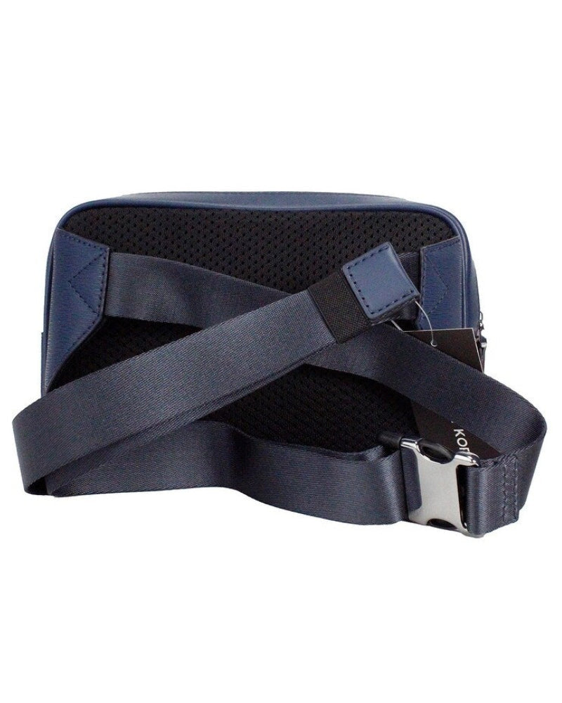 Michael Kors Bolsa Cooper Small Double Zip Belt Bag Navy Blue · Premium Avenue