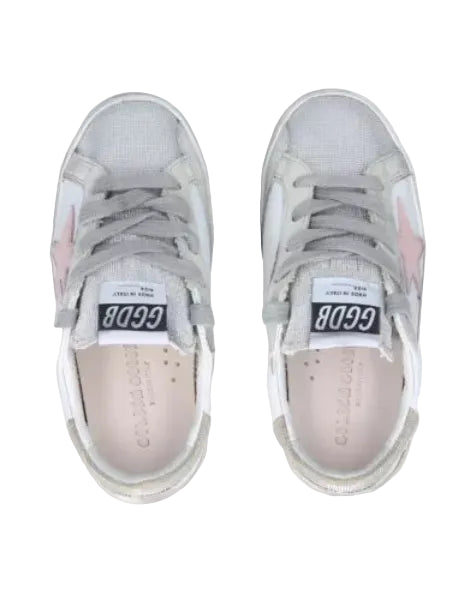 GOLDEN GOOSE - SUPER STAR WHITE/SILVER/ROSE QUARTZ