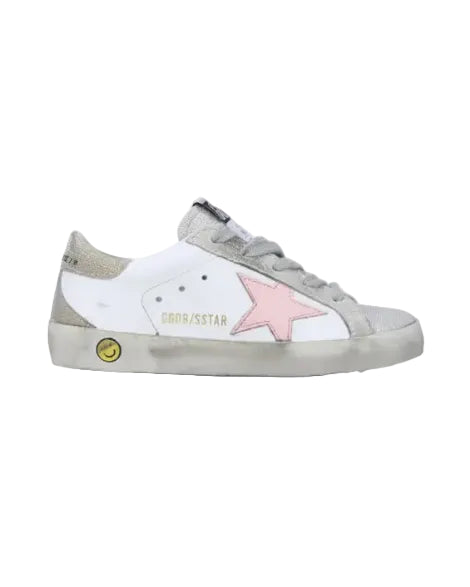 GOLDEN GOOSE - SUPER STAR WHITE/SILVER/ROSE QUARTZ