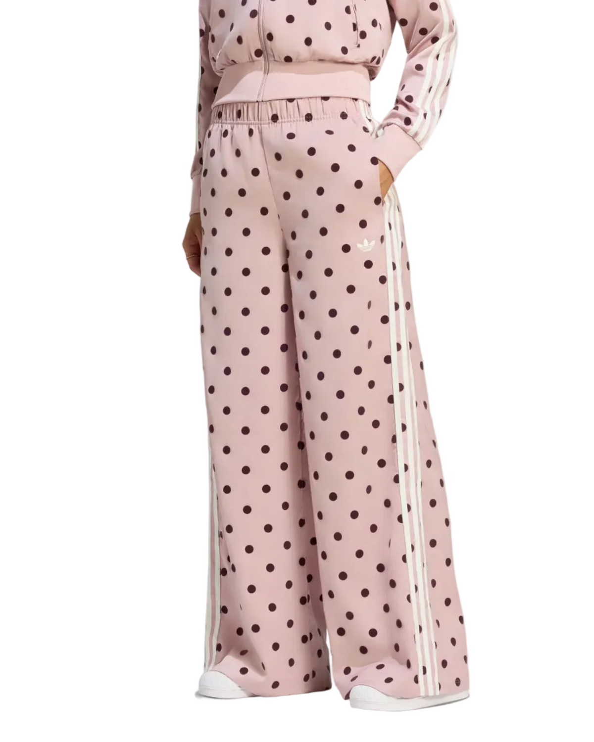 ADIDAS -  WIDE LEG PANTS POLKA DT FBIRD PNT PNK/BRG
