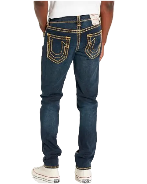 TRUE RELIGION - ROCCO SUPER T NF 107427 CHICORY DARK WASH
