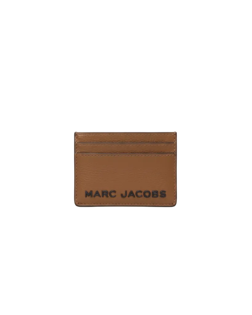 MARC JACOBS - THE LEATHER CARD CASE COGNAC