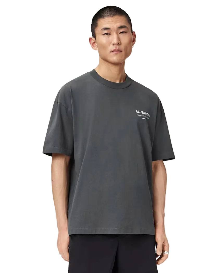 ALL SAINTS - UNDERGROUND SS CREW DARK STEEL BLUE