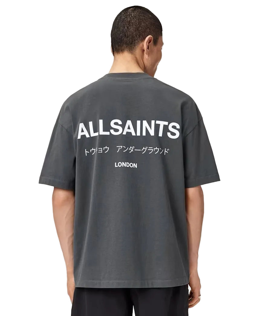 ALL SAINTS - UNDERGROUND SS CREW DARK STEEL BLUE