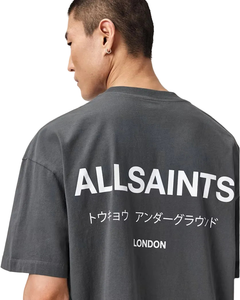 ALL SAINTS - UNDERGROUND SS CREW DARK STEEL BLUE