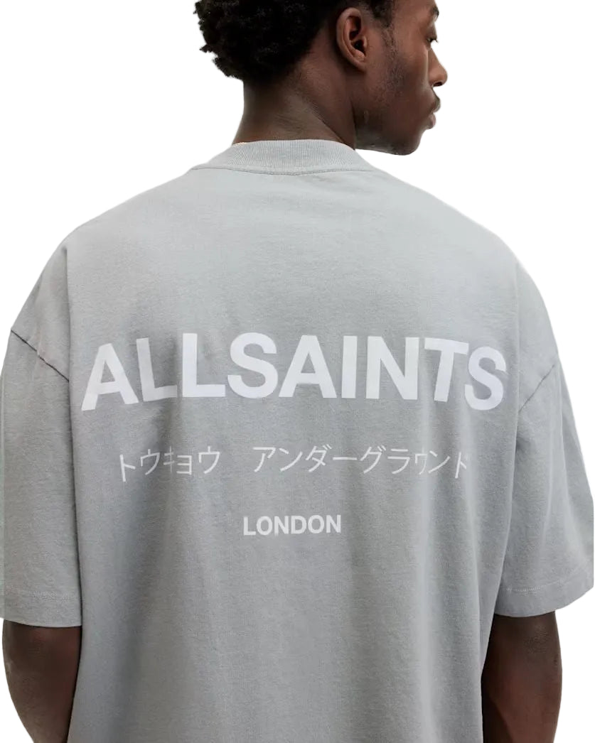 ALL SAINTS - UNDERGROUND SS CREW METALLIC GREY