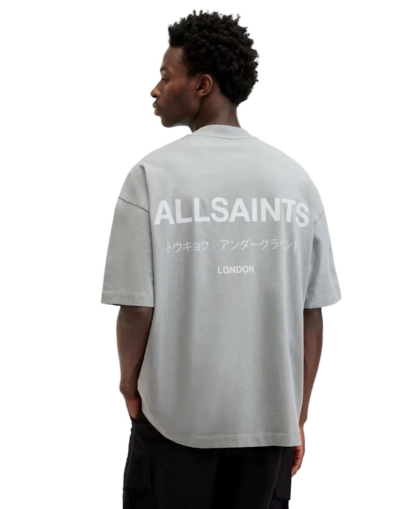 ALL SAINTS - UNDERGROUND SS CREW METALLIC GREY
