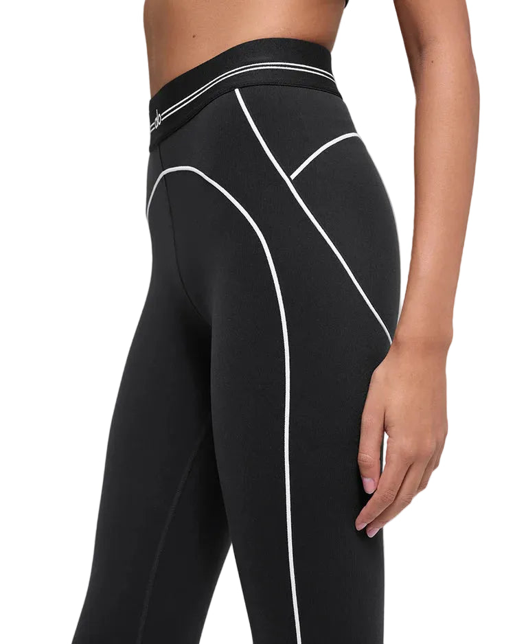 ALO - AIRBRUSH HIGH-WAIST 7/8 HEART THROB LEGGING BLACK/WHITE
