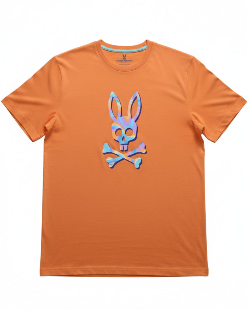 Psycho Bunny Ropa Graphic Tee Orange Purple · Premium Avenue