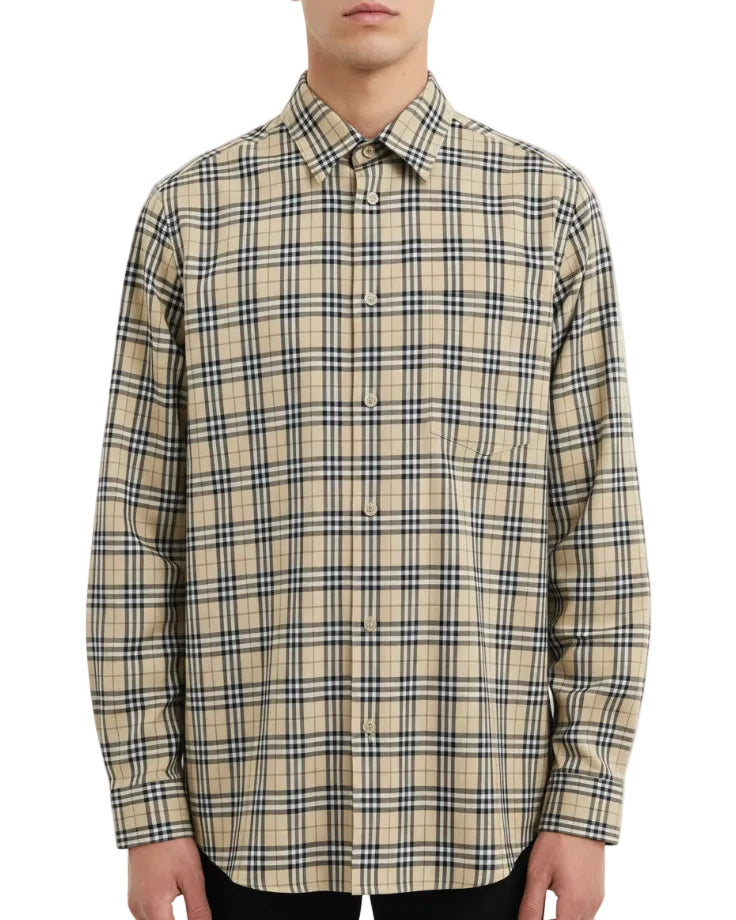 Burberry Ropa Claverdon Ls Grain Ip Check · Premium Avenue