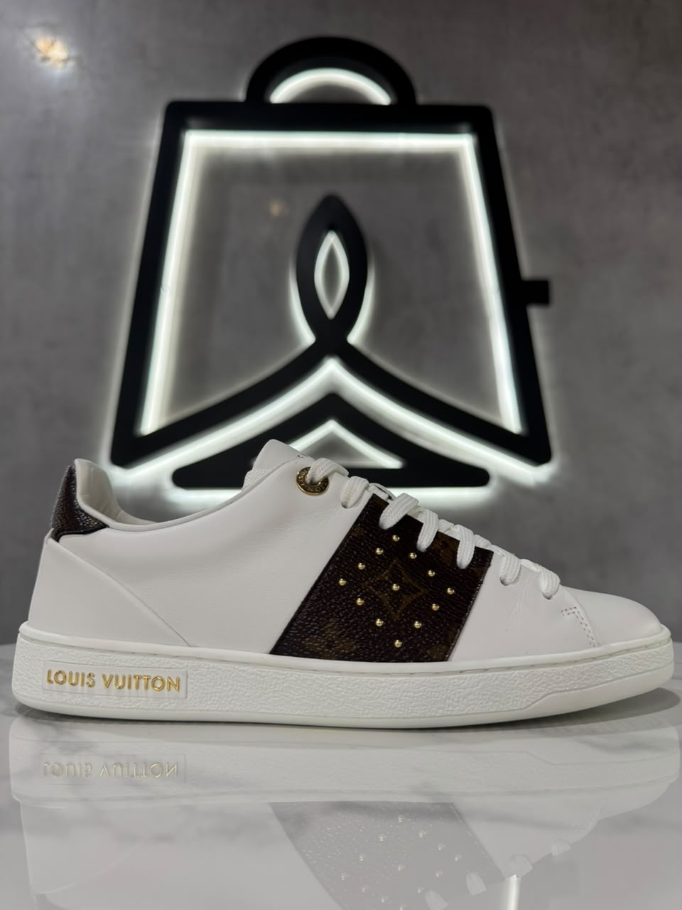 LOUIS VUITTON - FRONTROW SNEAKER WHITE/BROWN