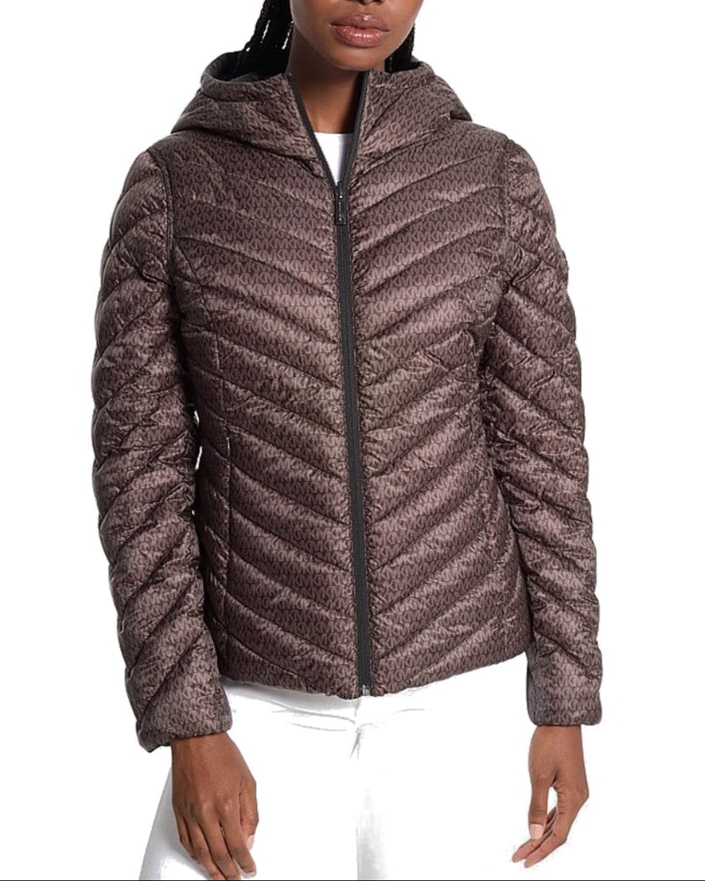 Michael Kors Jacket Reversible Logo Black/Brown · reverso · Premium Avenue