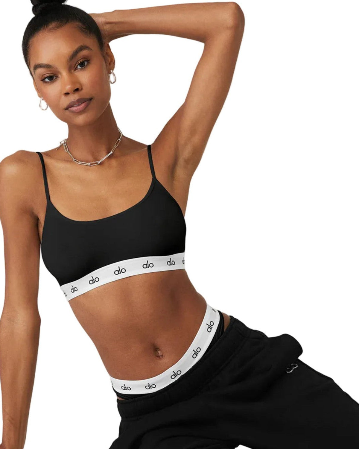 Alo Icon Cami Bra Black · Premium Avenue