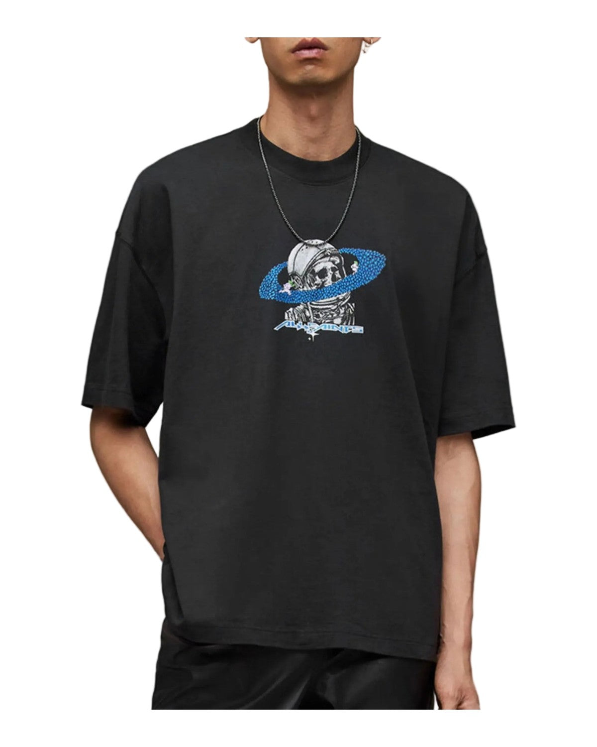 All Saints Saturnalien SS Crew Jet Black · Premium Avenue